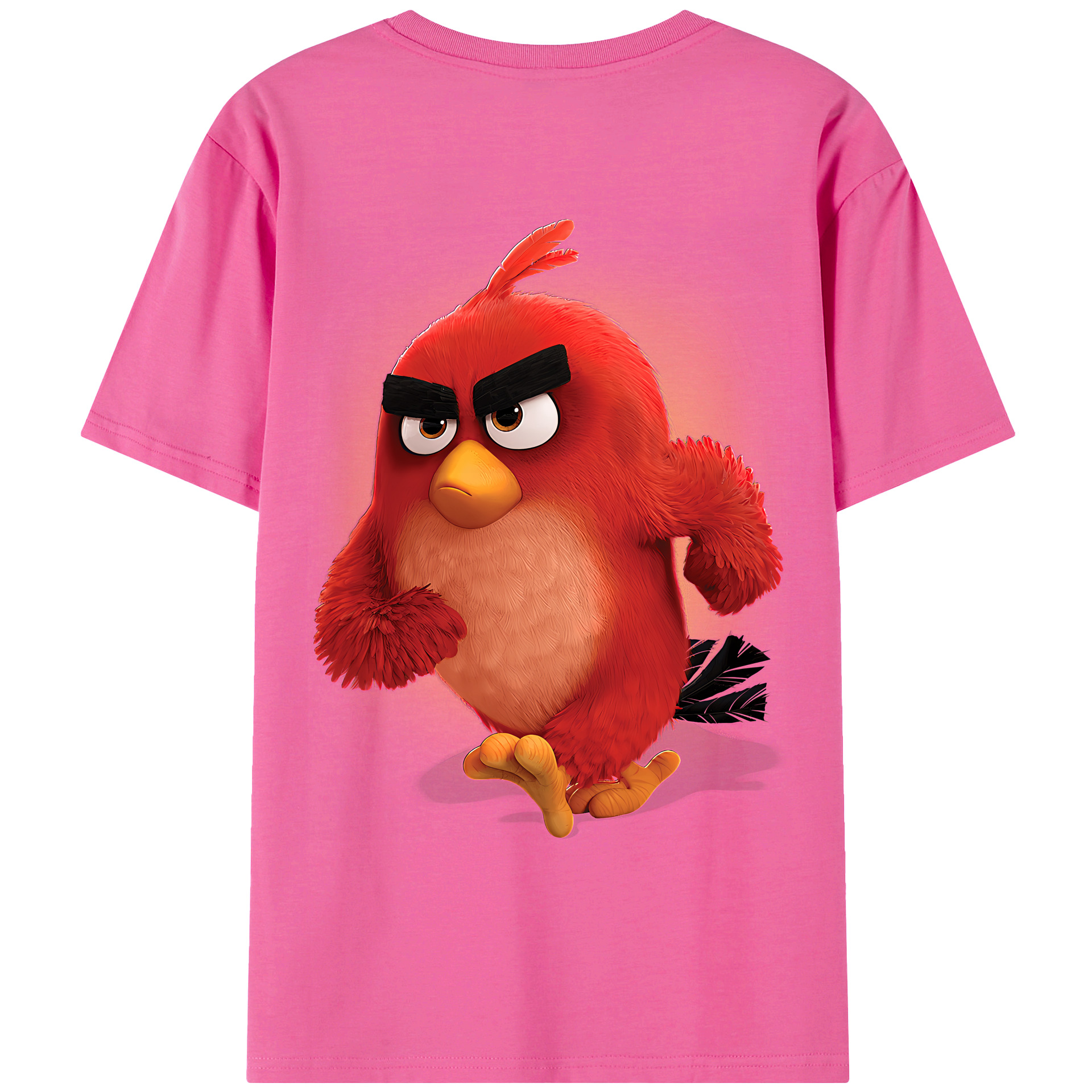（画像用） Angry Birds アングリーバード レディース半袖Tシャツ(バックプリント)